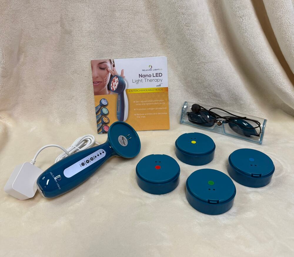 Rejuven Light 2.0 Nano LED Light Therapy 4 Color Interchangeable Heads - NEW